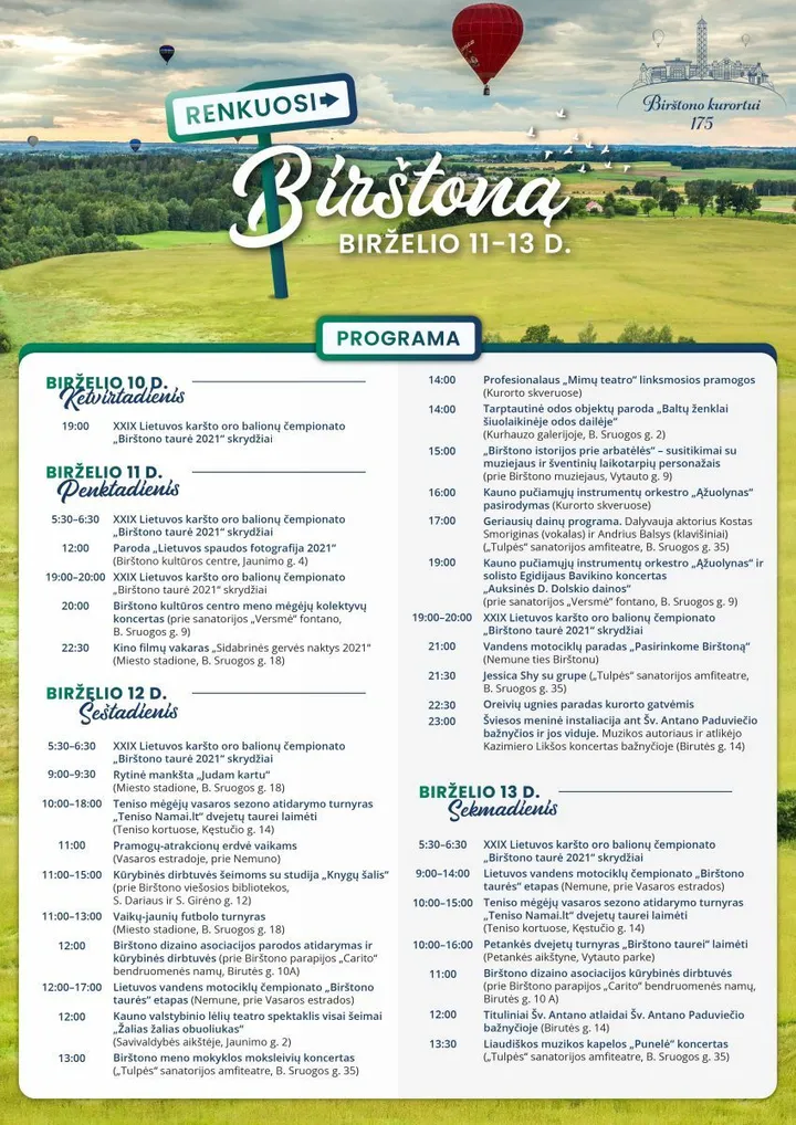 Šventinis savaitgalis Birštone / Organizatorių nuotr.
