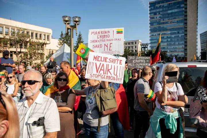 Protestas prie Seimo