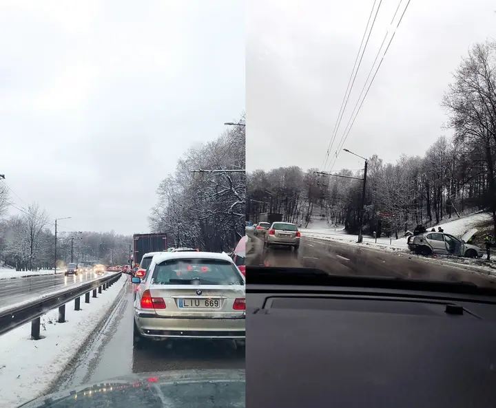 Eismo įvykis Tunelio gatvėje / „Kas vyksta Kaune“ grupės nuotr.