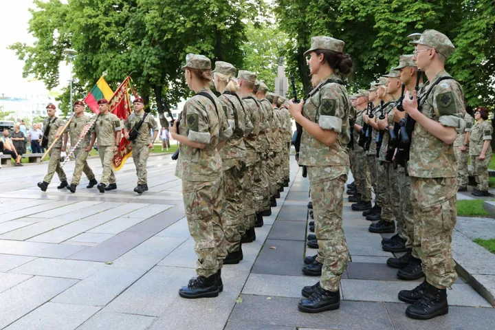 Karių savanorių priesaika Kaune / L. Vištartienės nuotr.