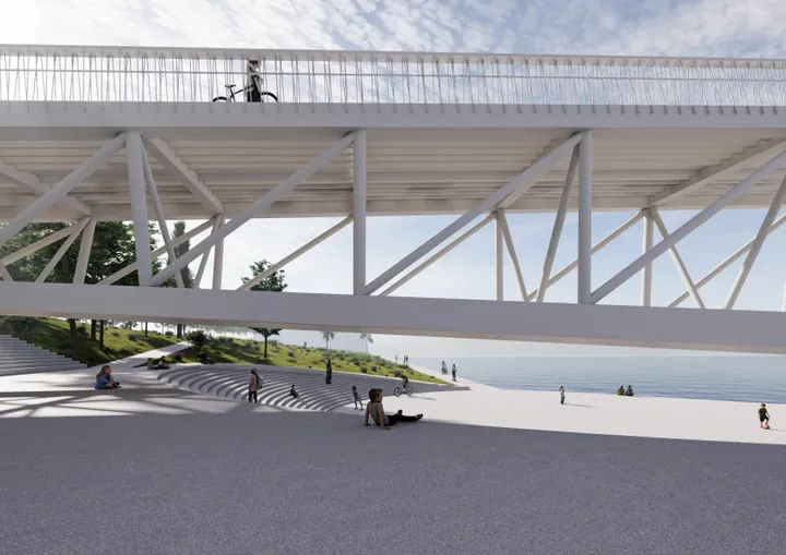 Nemuno salą ir Aleksotą sujungsiantis tiltas / Kaunas.lt nuotr.