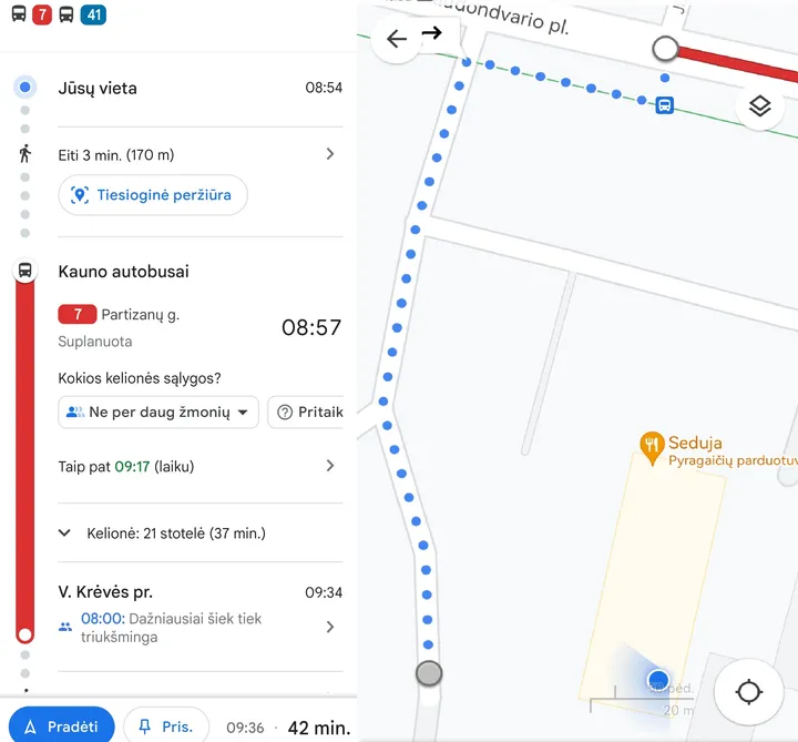 google maps transit