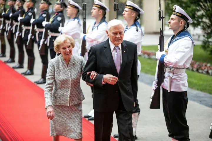 Alma Adamkienė ir Valdas Adamkus