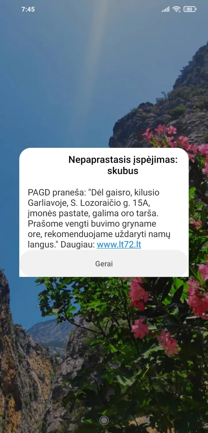 Skubus pranešimas gyventojams / „Kas vyksta Kaune“ nuotr.