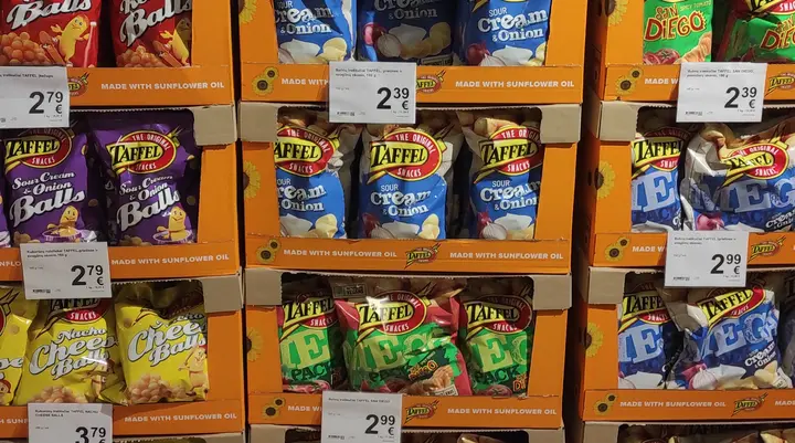„Taffel“ su palmių aliejumi