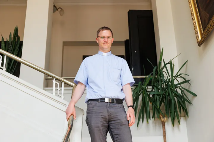 A. Dirsytės beatifikacijos bylos postulatorius kunigas dr. Andrius Končius / R. Tenio nuotr.