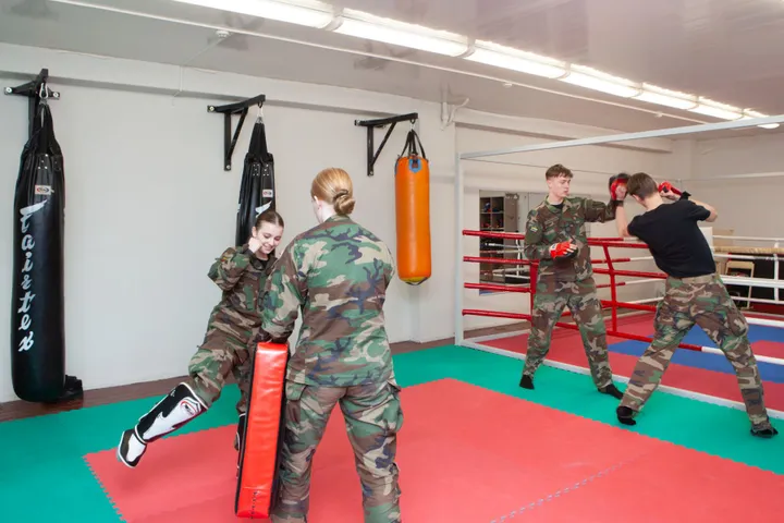 Generolo Povilo Plechavičiaus kadetų licėjaus užsiėmimai / E. Bartulio nuotr.