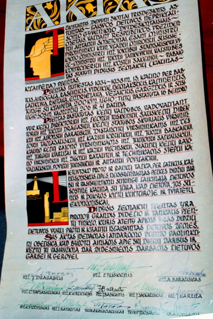 Kapsulėje rastas laiškas / M. Patašinio nuotr.