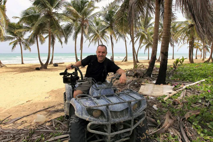 Saulius Markevičius su savo laimikiais / Asm. albumo nuotr.