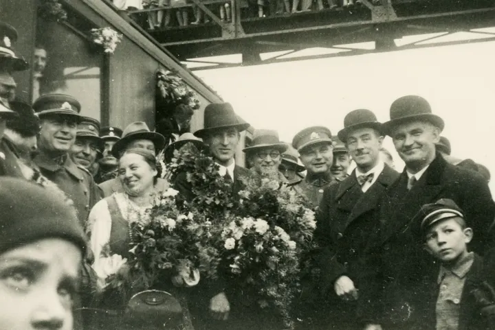 Šilutėje, 1935 m. Kairiau – Martyno Jankaus (1858-1946) duktė Elzė (1894-1985)./VDKM nuotr.