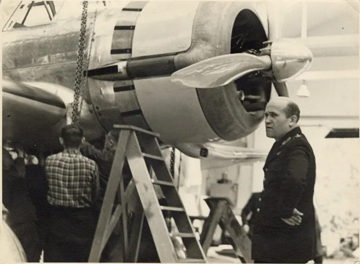 Antanas Gustaitis prie ANBO VIII./Organizatorių nuotr.