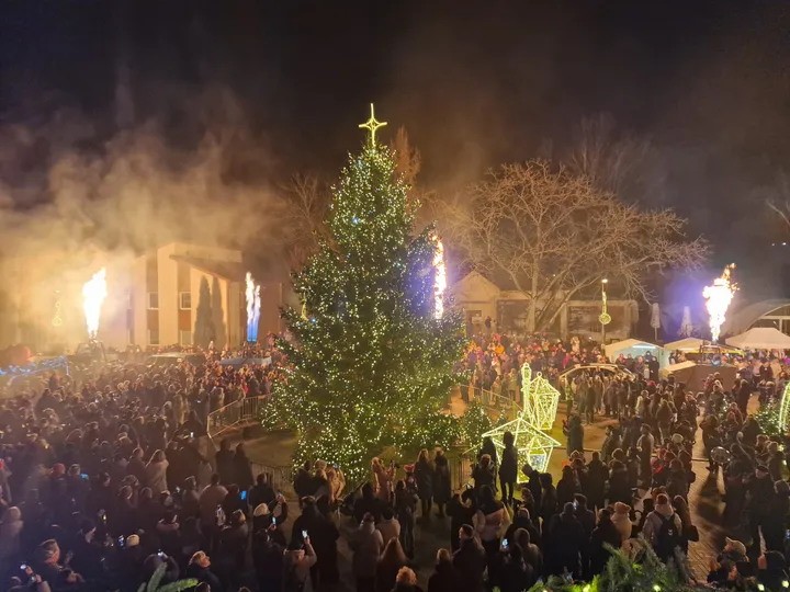 Birštono Kalėdų eglė / Organizatorių nuotr.