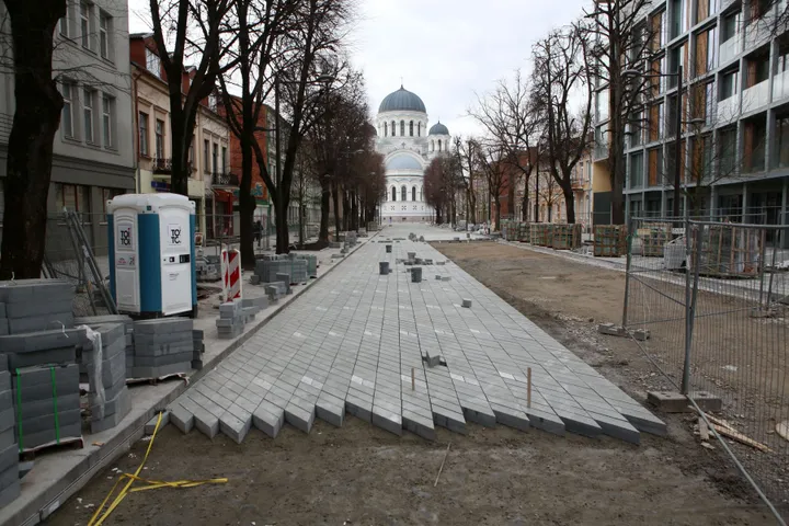 Laisvės alėjos rekonstrukcija / M. Patašiaus nuotr.