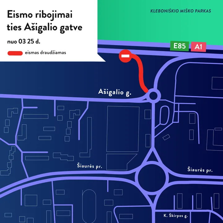 Eismo schema / Kaunas.lt nuotr.