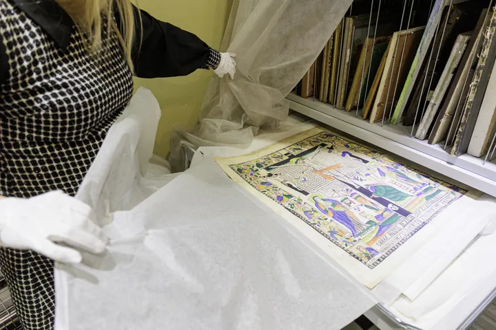 Sakralinio meno lobiai Čiurlionio muziejuje / R. Tenio nuotr.