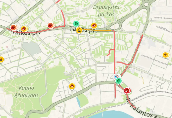 „Waze“ rodmenys 17.46 val.