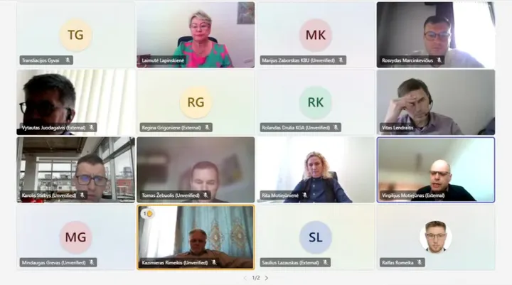 Miesto ūkio ir paslaugų komiteto posėdis (ekrano nuotr.)