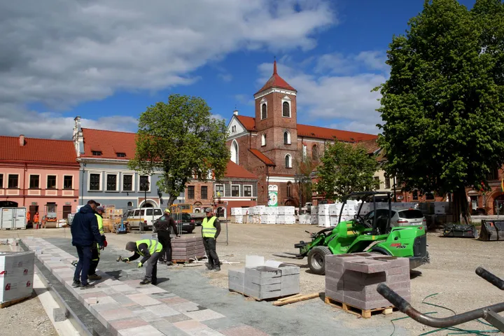 Rotušės aikštės rekonstrukcija / M. Patašiaus nuotr.