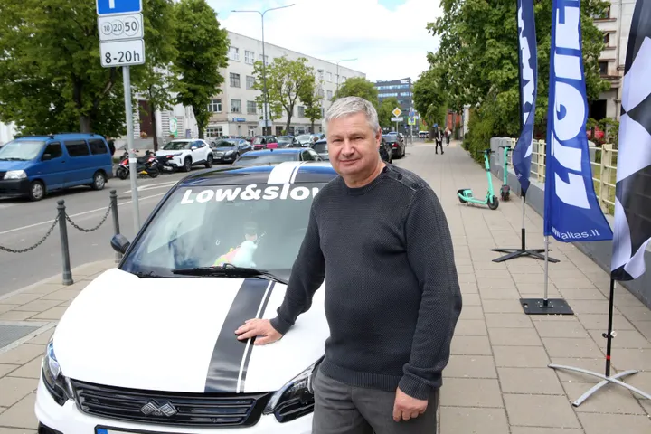 AM kategorijos vairuotųjų Kaune surengta akcija / M. Patašiaus nuotr.