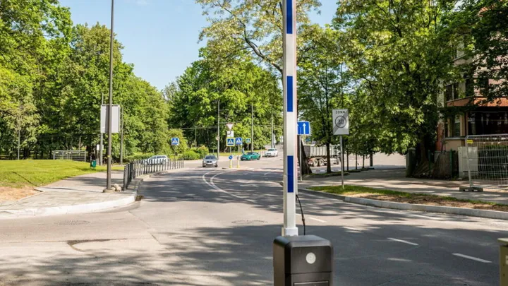 Užkardas Perkūno al. / Kaunas.lt nuotr.