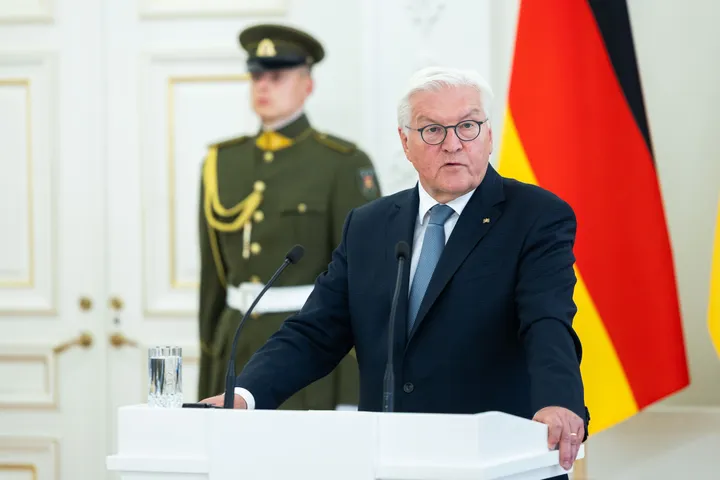 Vokietijos prezidentas Frankas Walteris Steinmeieris / R. Riabovo / BNS nuotr.