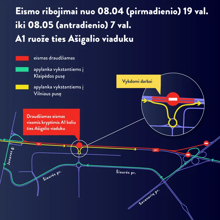 Eismo schema / Kaunas.lt nuotr.