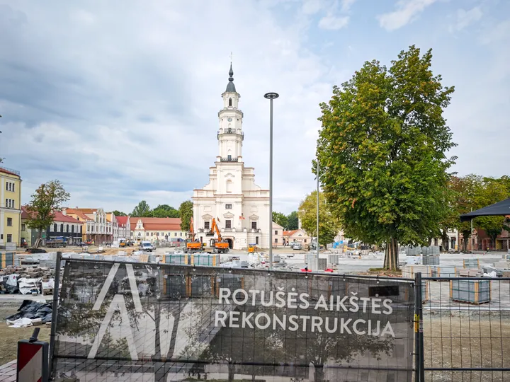 Rotušės aikštės rekonstrukcija / R. Tenio nuotr.