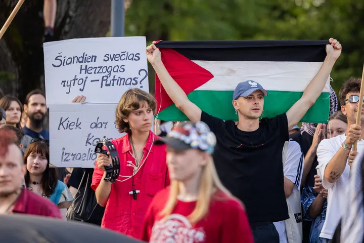 Vilniuje vykęs protestas „Leiskit Gazai gyventi“, P. Adamovič/ BNS nuotr.