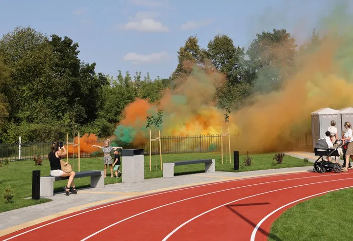 Kačerginėje atidarytas stadionas / KRS nuotr.