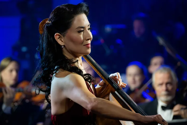 Violončelininkė Kristina Reiko Cooper (J. Danielevičiaus nuotr.)