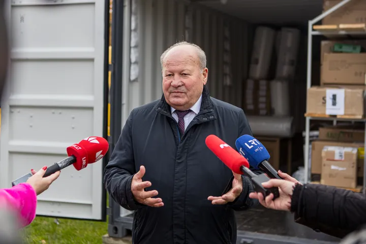 Mobiliūs civilinės saugos konteineriai Kauno rajone / R. Tenio nuotr.