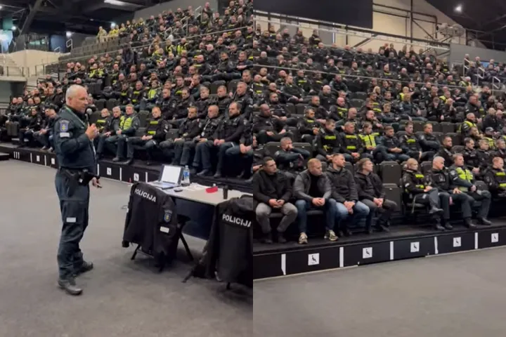 Policijos parengtis prieš futbolo dvikovą Kaune / Kauno policijos Facebook nuotr.