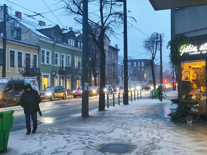 Spūstis E. Ožeškienės gatvėje / skaitytojos nuotr.