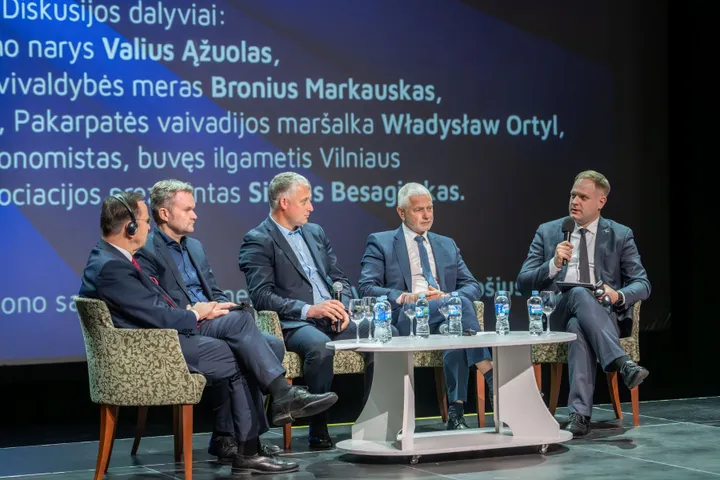 Konferencija „Lietuvos regionų politika: ar turime teisę pasilikti?“, kurioje dalyvavo EP narys dr. A. Veryga / Organizatorių nuotr.