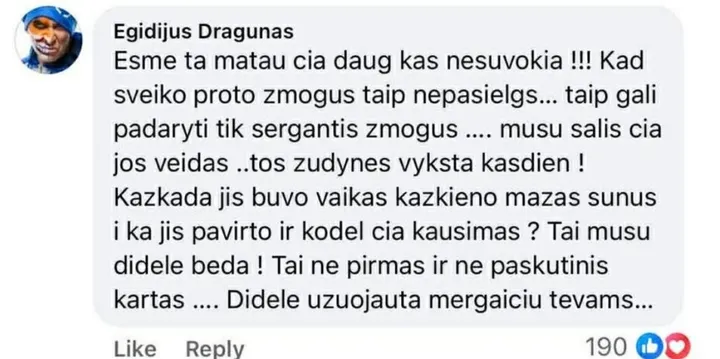 Egidijaus Dragūno komentaras