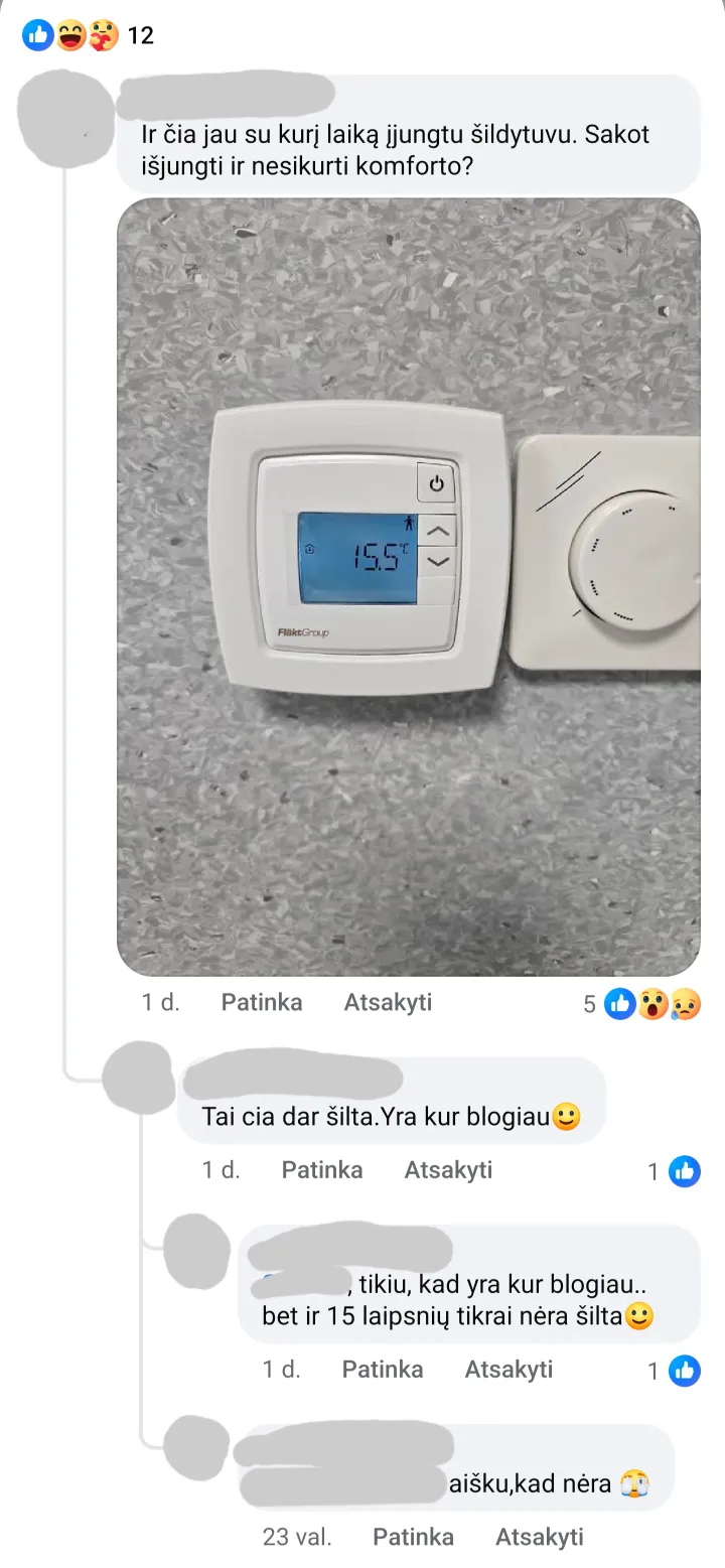 Komentarai po ligoninės įrašu / skaitytojo ekrano nuotr.