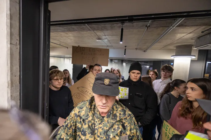 Remigijaus Žemaitaičio susitikimas Kaune / T. Biliūno / BNS nuotr.