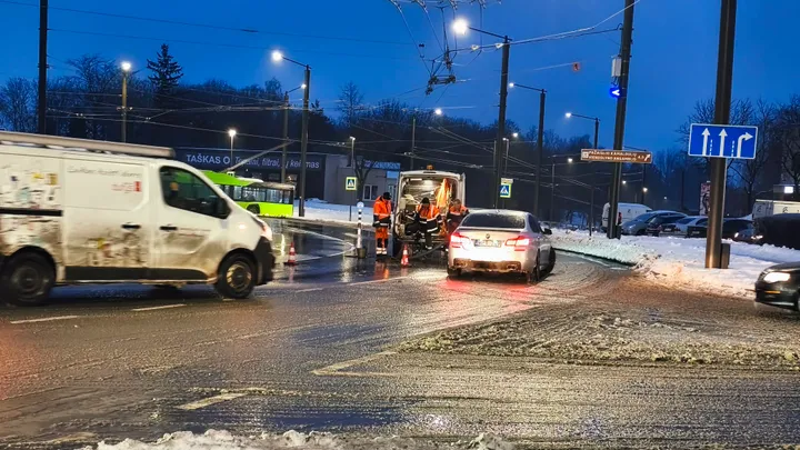 Vandentiekio avarija / „Kas vyksta Kaune“ grupės nuotr.