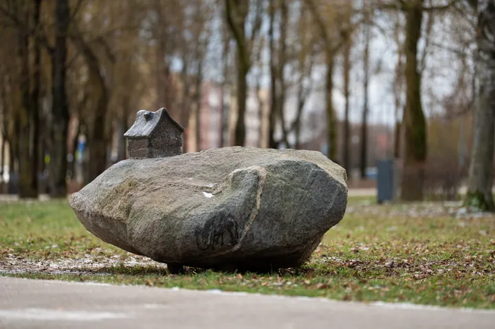 Skulptūros Draugystės parke / Kauno sav. nuotr.