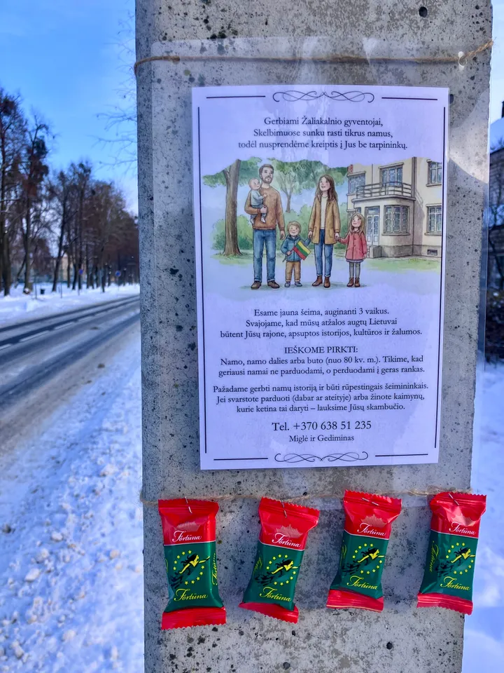 Neįprastas NT skelbimas / Skaitytojų nuotr.