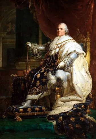 Dailininko François Gérard (1770–1837) 1814 m. nutapytas Liudviko XVIII (1755–1824) portretas saugomas Hôtel Beauharnais Paryžiuje / Organizatorių nuotr.