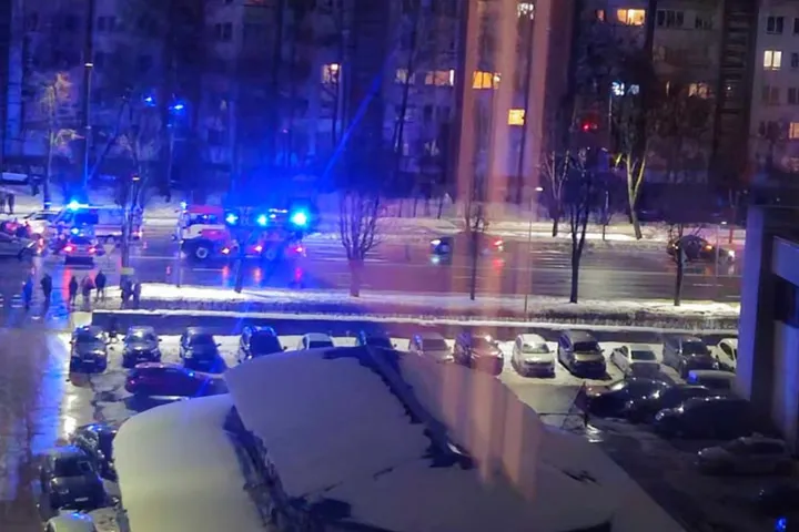 Avarija Savanorių prospekte / Skaitytojų nuotr.