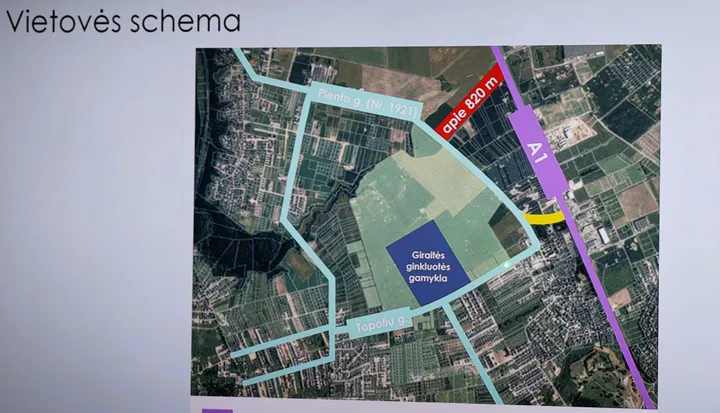 Vietovės schema / KRS nuotr.