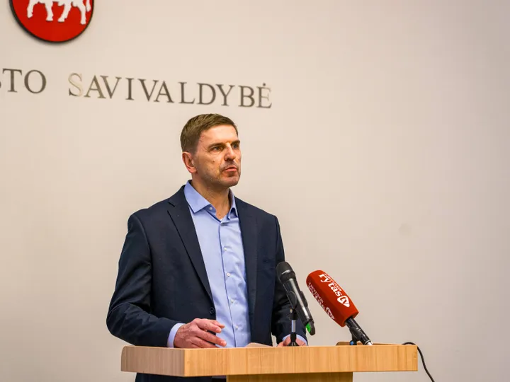 Vitas Lendraitis spaudos konferencijoje