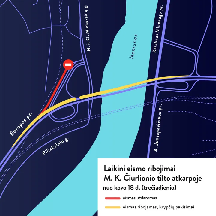 Eismo schema / Kaunas.lt nuotr.