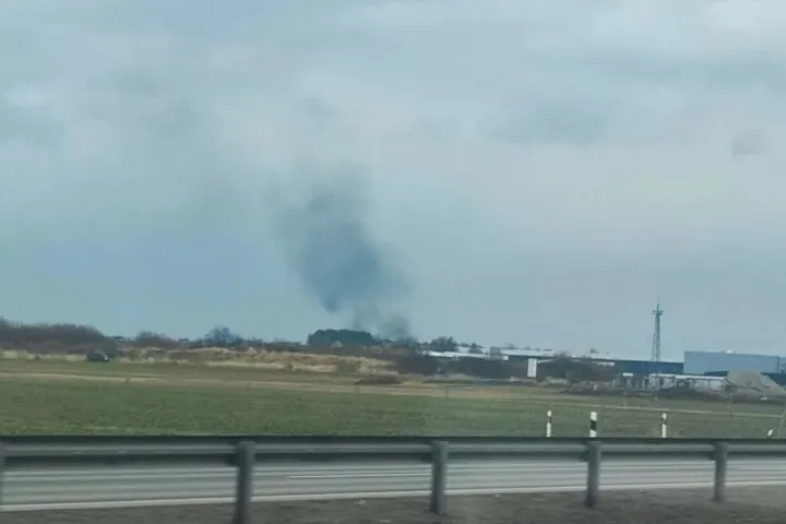 Gaisras sąvartyne / Skaitytojų nuotr.