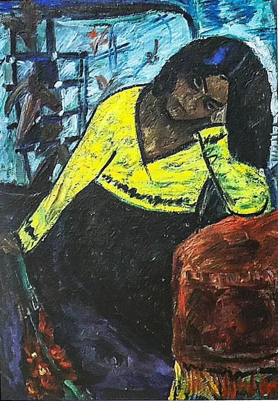 Antano Samuolio paveikslas „Geltona moteris“, 1933 / Archyvo nuotr.