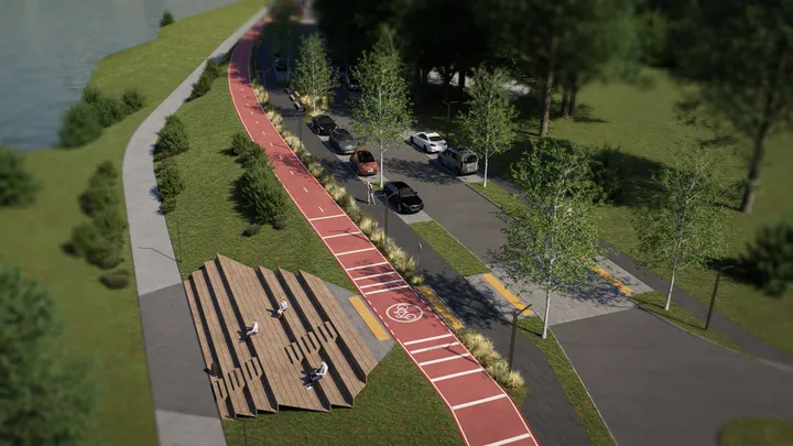 Planuojama gatvė Nemuno krantinėje / Kaunas.lt nuotr.