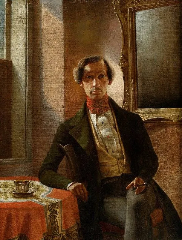 Martynas Zaleskis, Autoportretas, apie 1840 m., drobė, aliejus. Nacionalinis muziejus Varšuvoje