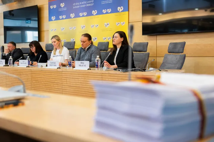 Spaudos konferencija „Balandis – seksualinio smurto prevencijos mėnuo“ / BNS nuotr.